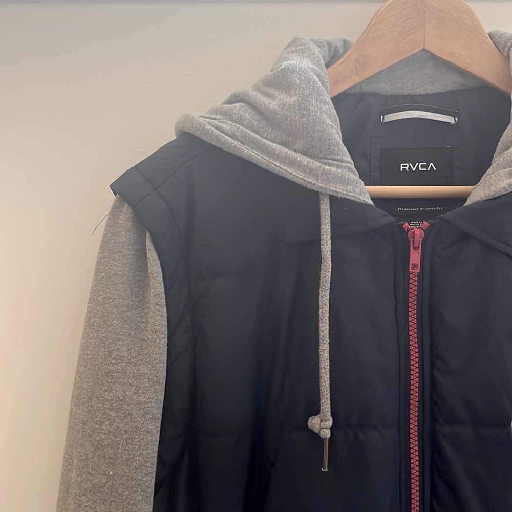 RVCA Puffer Vest Zip Hoodie
